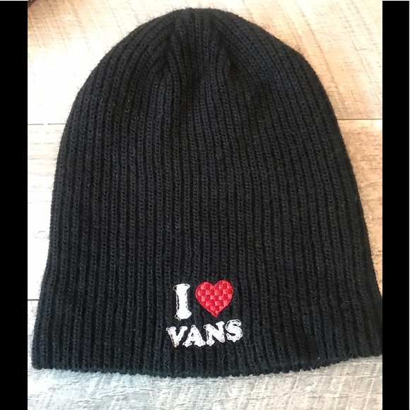 Vans Other - I ❤️ Vans Black Knit Beanie